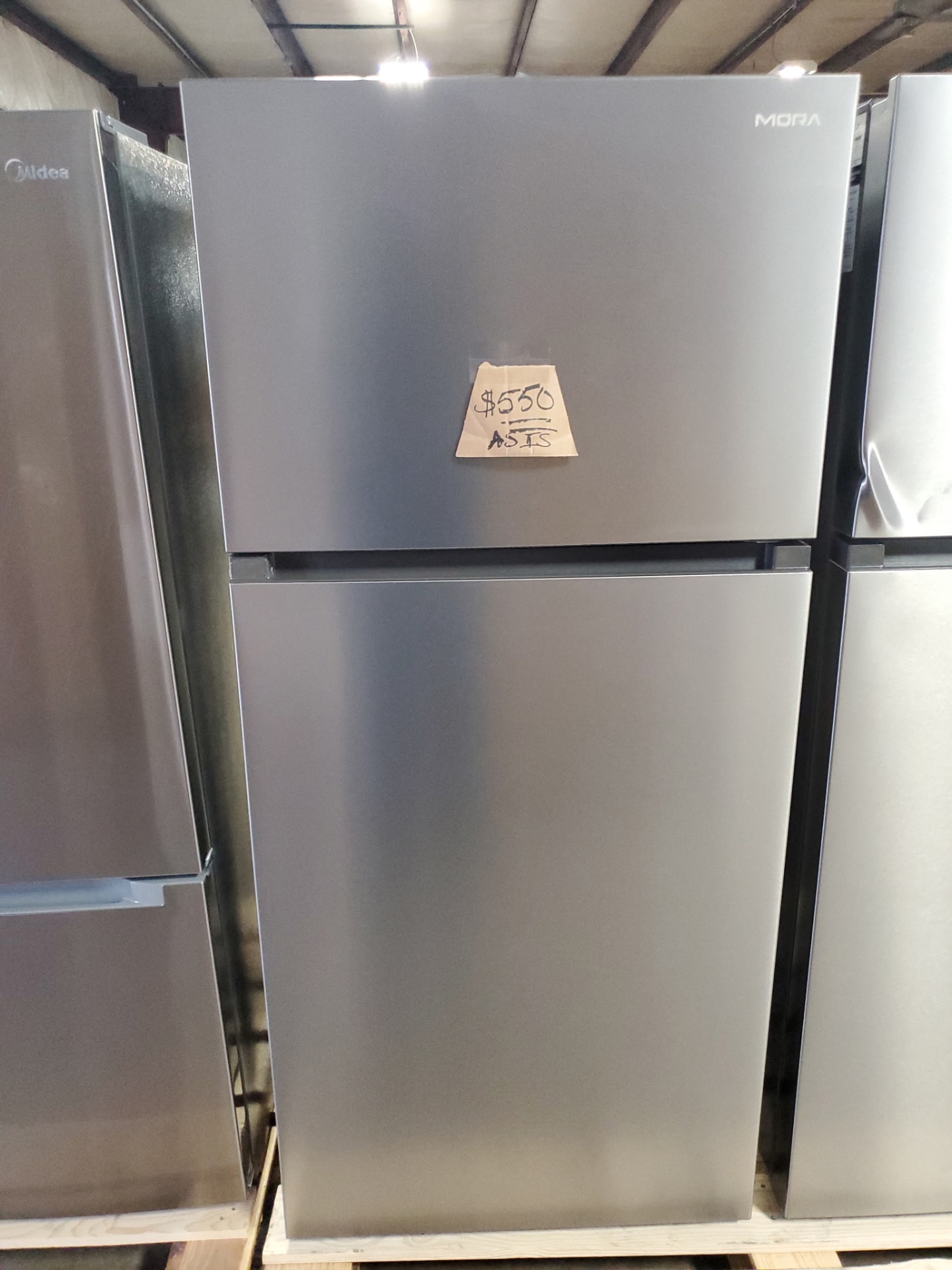 MORA Stainless Top Freezer Refrigerator